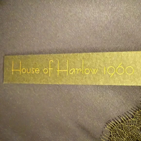 House of Harlow 1960 NWT Size S Beautiful Rich Navy & Black Lace Dress  (0633) - Picture 11 of 12